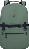 Breakwater Supply™ Fogland Waterproof IP68 Submersible Backpack | Laptop Sleeve &amp Airtight Zippers for Outdoors Hunting Fishing Waterfowl Floating Dry Bag Unisex TPU (Marsh Green 25L)