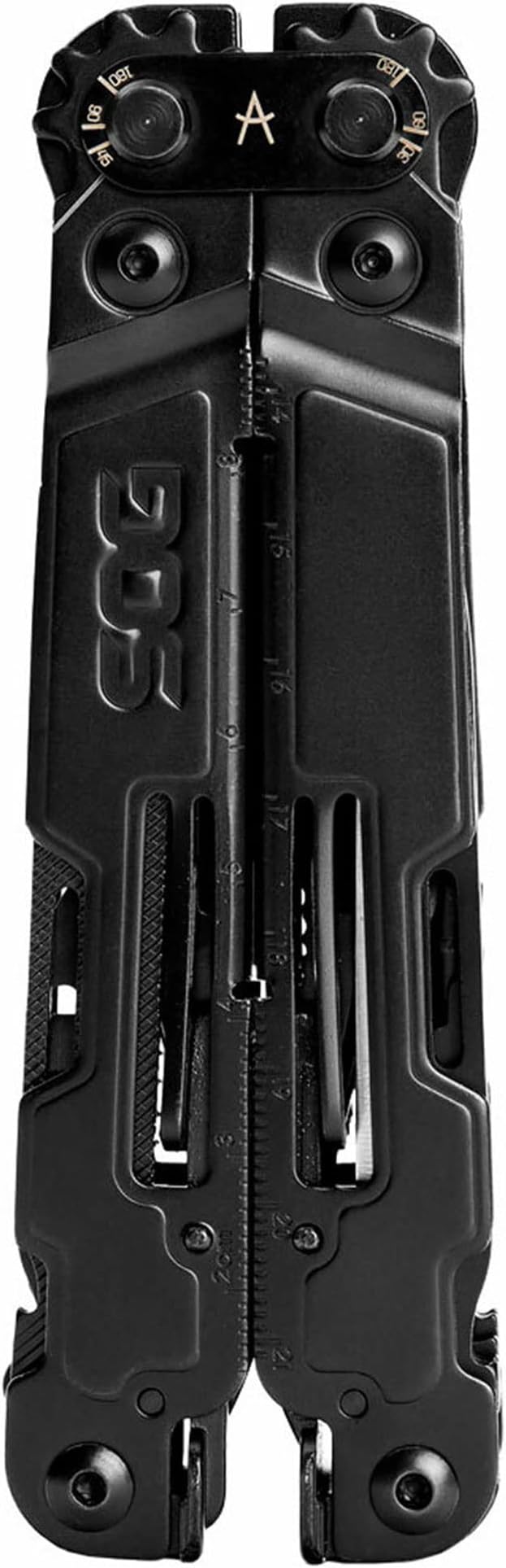 SOG PowerAccess Deluxe All-Around Heavy Duty Stainless Steel Multi-Tool w/Nylon Sheath Two Knife Blades Can &amp Bottle Opener Black