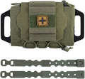 Tactical Molle IFAK Pouch/Medical Pouch First Aid Kits/EDC Tools Carrier Sundry Bag For Vest Belt BackpackOutdoor Hunting Airsoft Accessory (Green)