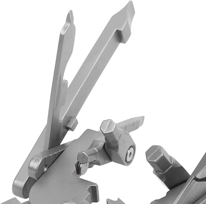 25 in 1 Multi Functional Pliers Kit Foldable Stainless Steel Multitool with Knife and Wrench Ideal for Camping Adventure and More