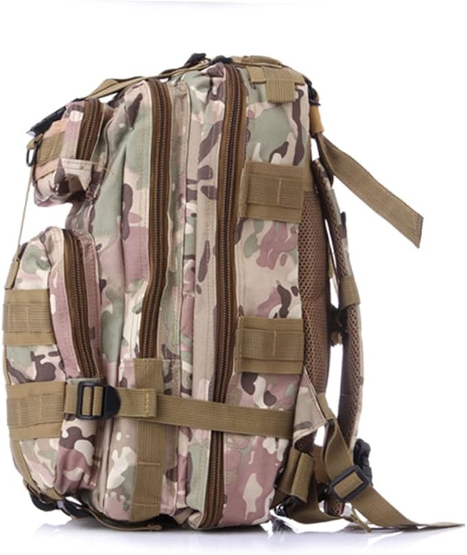 Yardwe Camouflage Backpack for Men Outdoor Hiking Bag Small Rucksack for Trekking Camping and Travel Multiple Compartments for Easy Organization