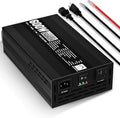 ECO-WORTHY 600W Inverter Charger 600W Pure Sine Wave Inverter &amp 30A LiFePO4 Battery Charger with 20ms UPS DC 12V to AC 110V Output Surge 1200W for RV Lithium Batteries Roadtrip Essentials