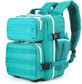 Jungle Leopard 9L Tactical Backpack for Men and Women Gym Outdoor Bag Travel Hiking Rucksack with Bottle Holder(Lake Blue)