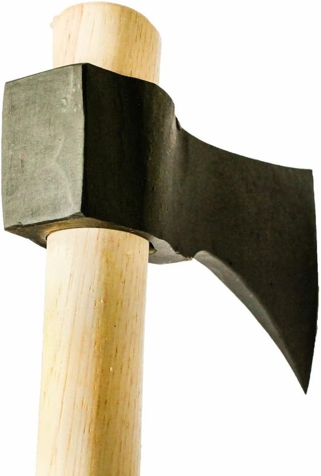 Hand-Forged Camping Tomahawk with Hammer Poll – Throwing Hatchet &amp Camp Axe with Wood Handle – Durable Beautiful Steel Construction