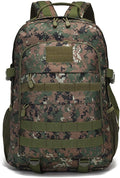 Tactical Backpack for Men Hiking Day Pack 3 Day Assault Pack Molle Military Rucksack Waterproof 35L EDC Bag (Jungle Digital)