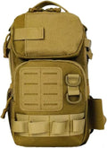 10L Tactical Sling Bag Backpack Ventilated Molle Assault Pack Waterproof Tactical Chest Bag Crossbody Single Shoulder Bag