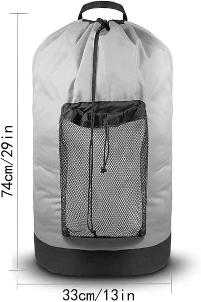 Oxford Dirty Clothing BagTravel Pump BackpackWashing BagWaterproof PagramusNylon Fabric Handle (Gray)