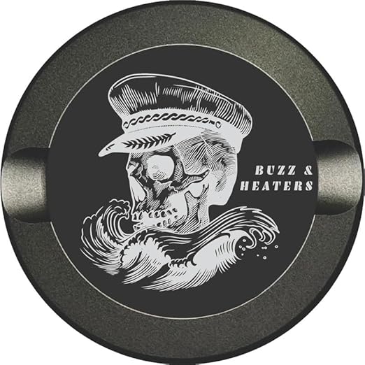 Buzz &amp Heaters Metal Container for Zyn | Metal Holder for Zyn |Metal Can for Zyn | Metal Cases for Zyn Holder | Metal Pouch Cans for Zyn | Offshore Skull Captain Anodized