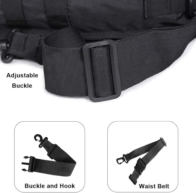 HAOMUK Tactical Sling Bag Pack Military Rover Shoulder Sling Backpack EDC Molle Assault Range Bag