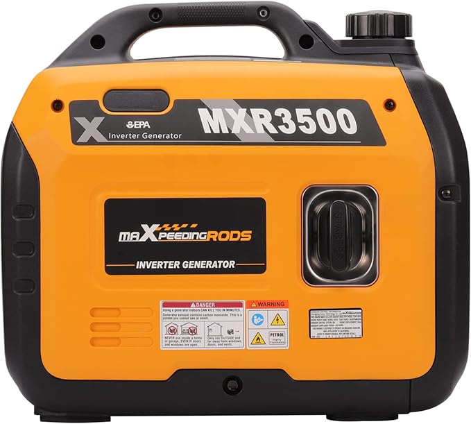 maXpeedingrods 3400 Watt Portable Inverter Generator Gas Powerd Compact and Lightweight RV Ready Generator for Outdoor Camping Home Backup