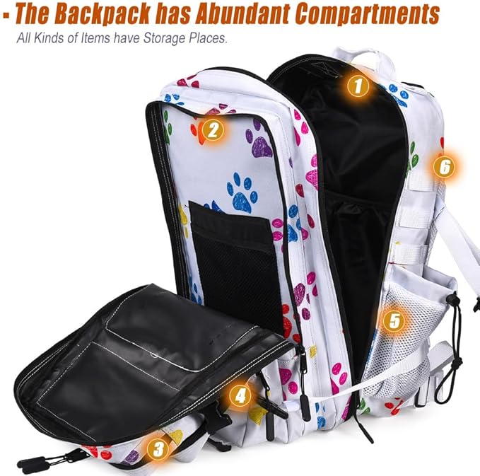 45L Tactical Backpack for Men Women Military Assault Pack with MOLLE Large 3 Day Bug Out Bag for Hiking Camping