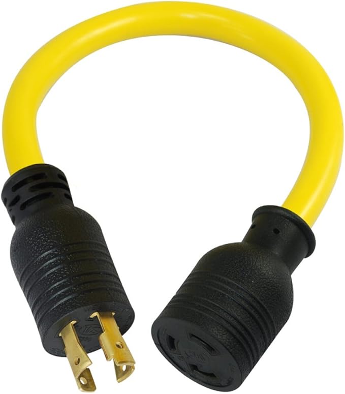 Conntek PL1430L530 1.5-Feet Female Locking Connector for 250-volt L14-30P Plug to 125-volt L5-30P