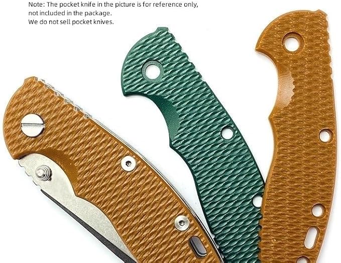 1PC G10 Scales Replacement in Brown Color Fits for Rick Hinderer knives XM18 3.5 DIY Making Accessory