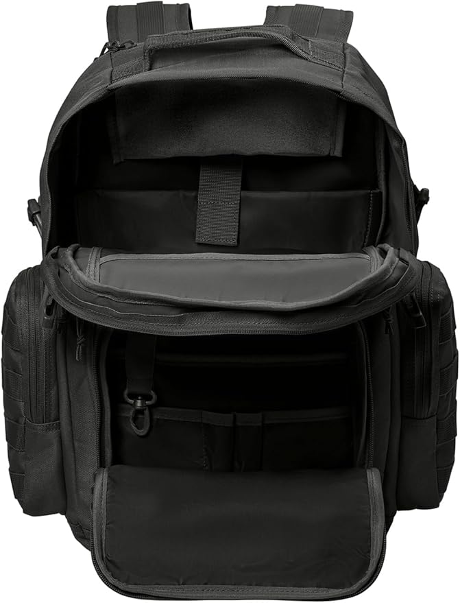 Tactical Gear bag Heavy Duty Duffel Gym bag/Tactical Backpack Custom Embroidered with your own text (Black Backpack)