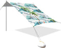 Beach Canopy with Windproof Ropes &amp Sandbags Beach Tent Sun Shade Sun Shelter for Camping Trips Fishing Backyard Fun or Picnics Landscape
