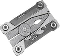 Multitool 14-in-1 Full-Size Lightweight EDC Multi-Purpose Pliers Ultra-thin tools Tactical Gear Mini Tools Gifts for Guys Equipment for Emergencies Hiking and Outdoor Camping (Silver)