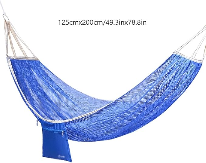 Portable Hammock Portable Swing Bed Camping Hammock Lightweight Single Mesh Hammocks for Outdoor Beach Garden Backyard for Backpacking Beach