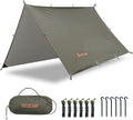 GOLDCAMP Waterproof Camping Tarp70D Nylon 10X10FT Hammock Rain Fly UV 50+ and PU15000mm Tent Tarp Shelter CanopyHeavy Duty Multifunctional Sun Shade or Rain Fly Essentials for Hiking Backpacking
