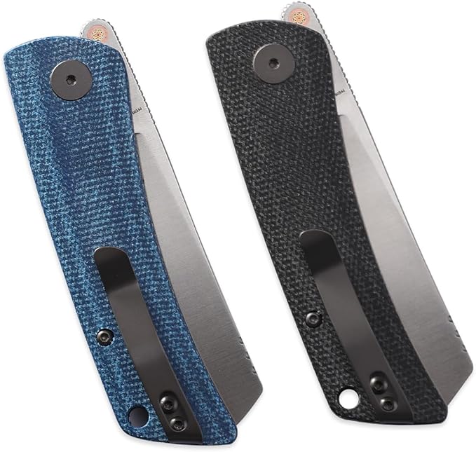 Petrified fish PFE05 Flavorist3.15 K110 Satin Blade 94g Micarta Handle Front Flipper Liner lock Folding knife (Green)
