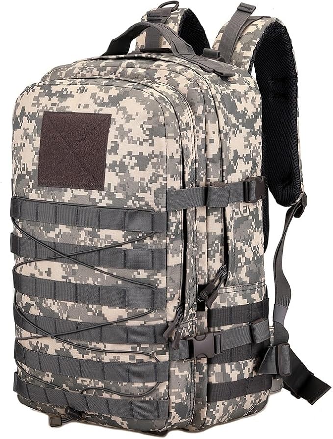 Jungle Leopard 45L Backpack Tactical Hunting Molle Rucksack Travel Hiking Camping Climbing Sport Large Shoulder Bag(ACU)