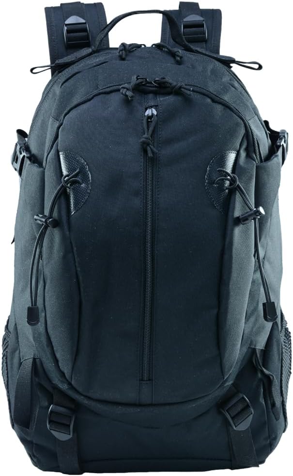 Tactical Military Assault 30L Travel Backpack Army 3-Day Assault Pack for Camping Hunting Trekking Outdoor Survival Range Molle Bag with Multi-Compartment Storage Black