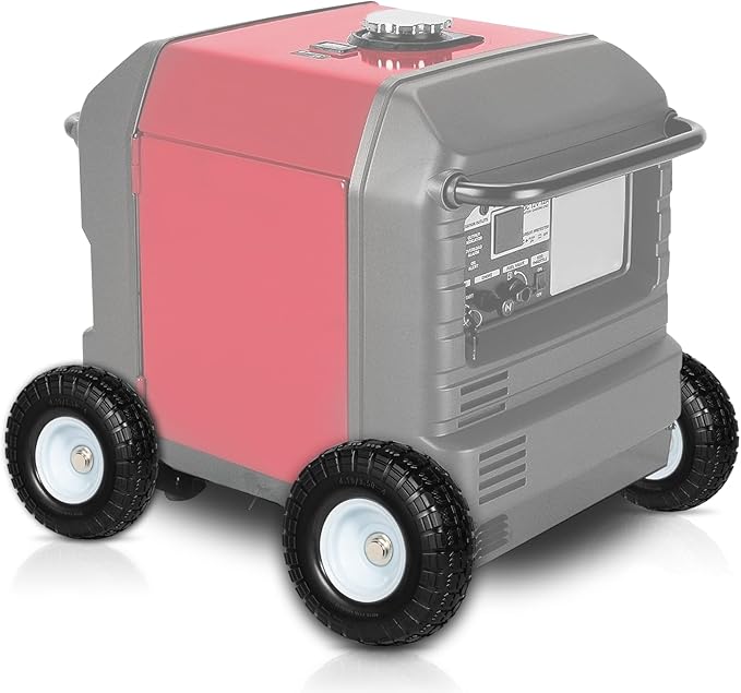 All Terrain Wheel Kit Fits for Honda EU3000is Generator Heavy-Duty Solid Never-Flat Tires Replaces for 06423-ZS9-020AH