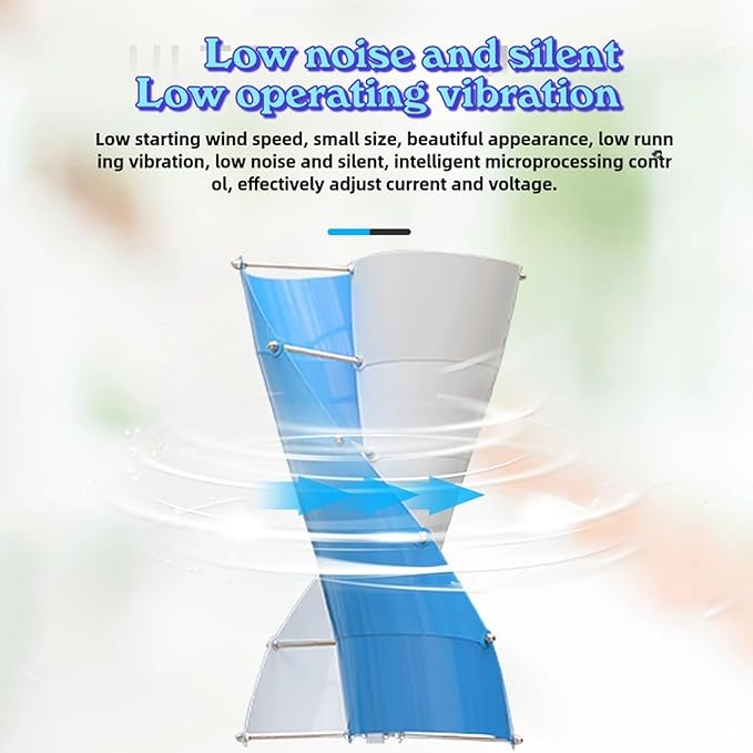 3KW Wind Turbine Generator Kit 24v 48v 96v 120v Vertical Axis Wind Turbine Generator Free Energy Windmill 3 Phase Generator for Home use (96 Volts)