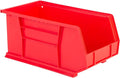 Hudson Exchange 15 x 8 x 7 (12 Pack) Plastic Stackable Storage Bin and Hanging Container Red