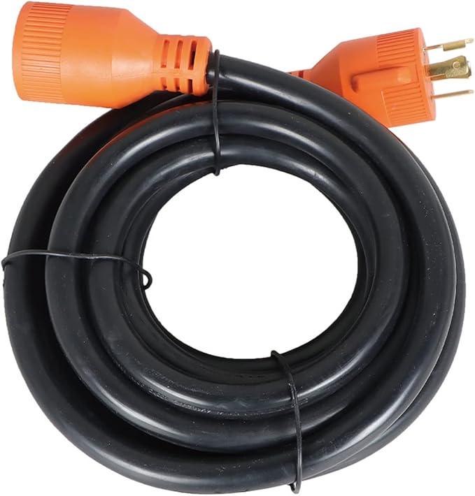 labwork 30A 15FT Generator Extension Cord L14-30P to L14-30R 4 Prong 125/250V Up to 7500W 10 Gauge SJTW Generator Cord