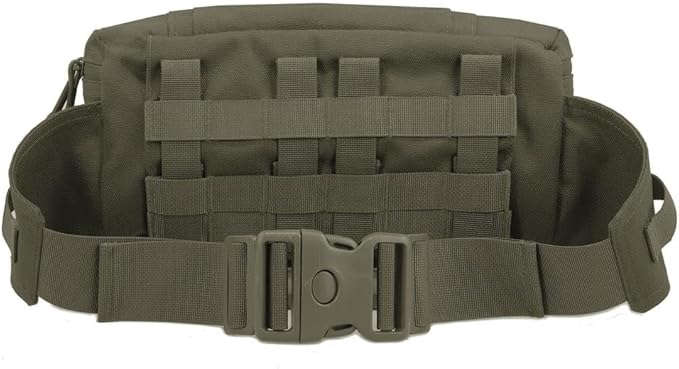 ELMON Fanny Pack Medic Bag - MOLLE Compatible Medical Pouch with Large Zipped Pocket