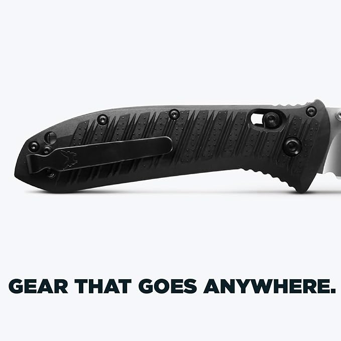 Benchmade - Presidio II Tactical Every Day Knife Drop-Point Blade with Graphite Black CF Elite Handle (570-1)