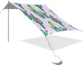 Beach Canopy with Windproof Ropes &amp Sandbags Beach Tent Sun Shade Sun Shelter for Camping Trips Fishing Backyard Fun or Picnics Cactus