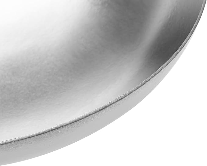 Valtcan T35 Titanium Wok Pan 14 Grade 1 Pure Titanium 2.0mm Solid (Not Coated) PFAS-Free No PTFE No Chemical Coatings 3 lbs Ultralight Non-Stick Without Chemicals Metal Utensil Safe
