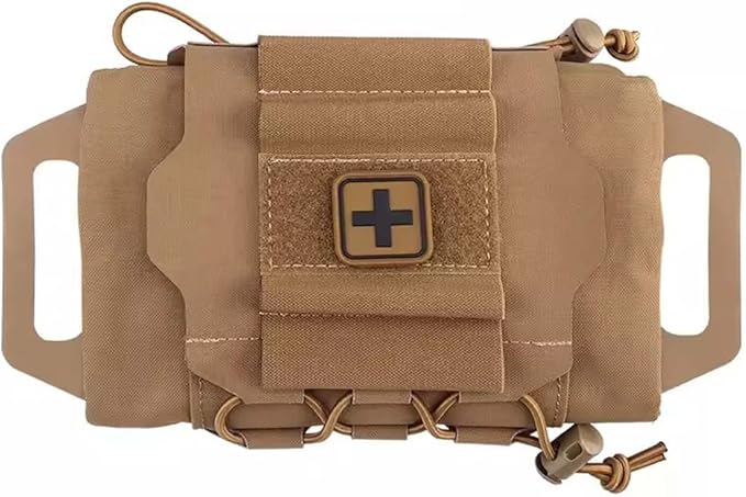 Molle Medical IFAK Pouch First Aid Kit Pack Two-Piece System Medical Roll and Carrier Supply Holder