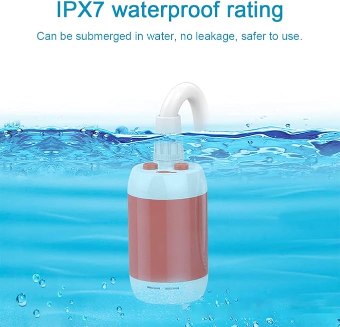 ACAGALA Outdoor Camping Shower Portable Electric Shower Pump IPX7 Waterproof &amp 5000mAh Rechargeable Battery Powered for Camping Hiking Backpacking Travel Beach Pet Watering
