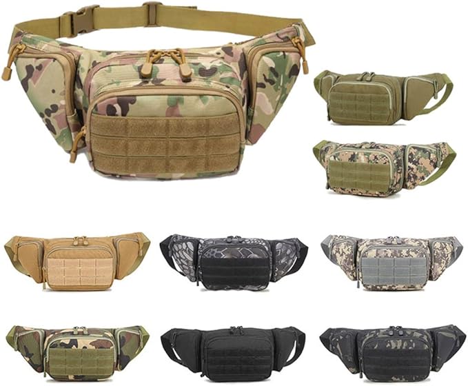 Outdoor Sports Hiking Versipack Running Waistpack Tactical Camouflage Molle Waist Bag Fanny Pack