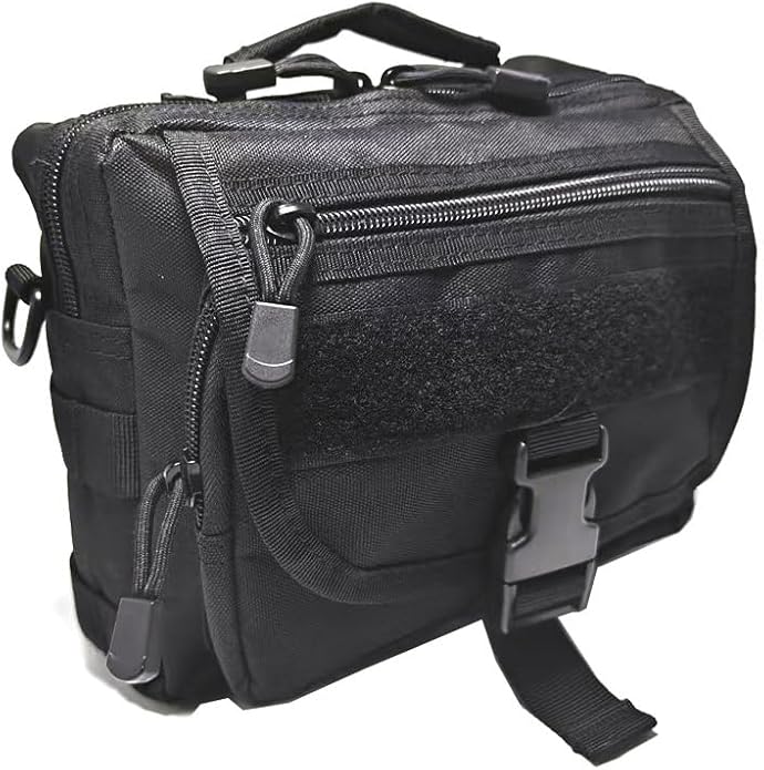 Tactical Messenger Bag MOLLE Crossbody Pack Small for Men Shoulder Straps Included