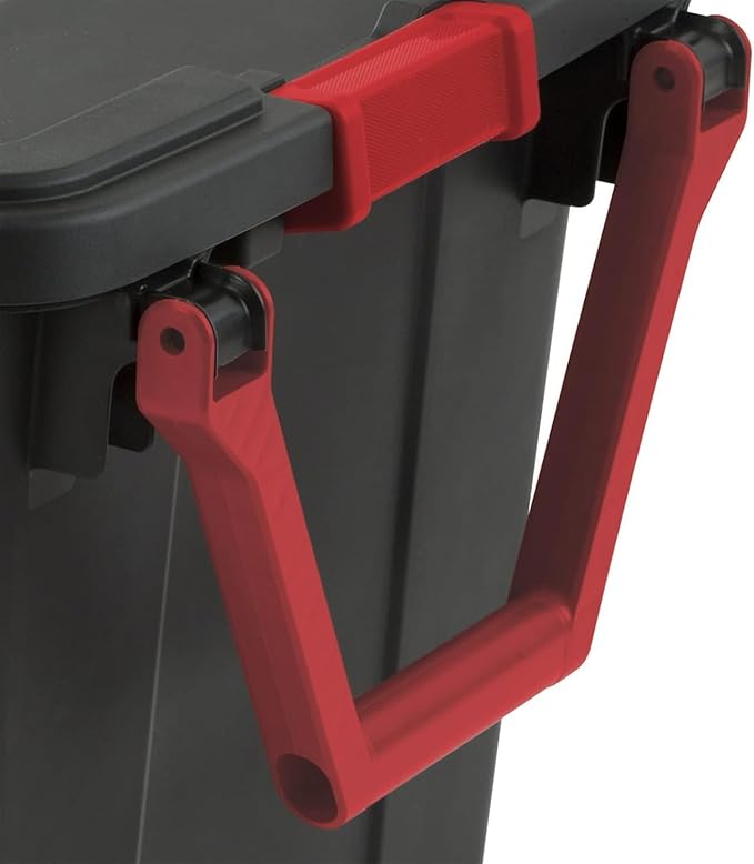Storage Bins 40 Gallon Heavy-Duty Plastic Storage Bins Container Totes with Durable Lid and Secure Latching Buckles Stackable 2 Pack