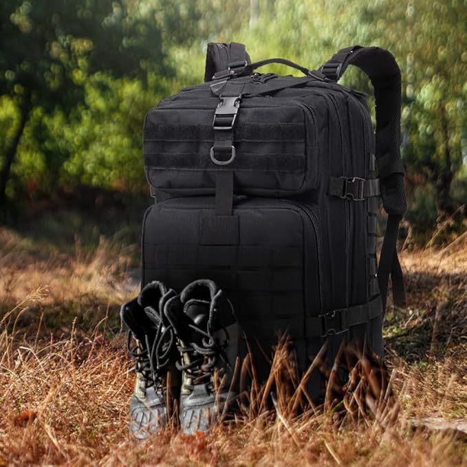 EMDMAK Military Tactical Backpack 42L Large Military Pack Army 3 Day Assault Pack Molle Bag Rucksack