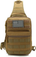 Tactical Sling Bag Backpack for Men Molle Shoulder Bag Pack Daypack Backpack for Hunting Hiking Traveling Camping