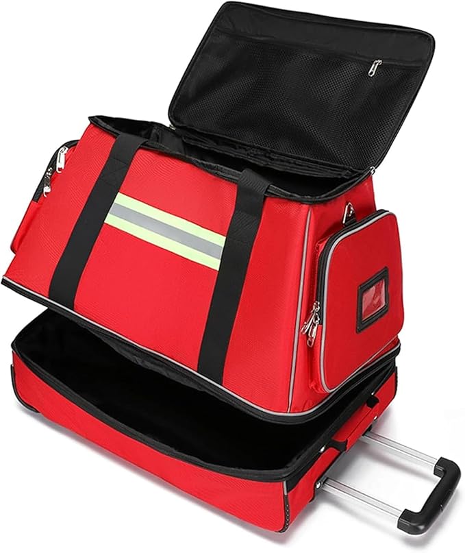 Emergency Bag First Aid Backpack Empty First Aid Bag Treatment First Responder Trauma Bag for EMT Nurses Tactical Medics(A01)