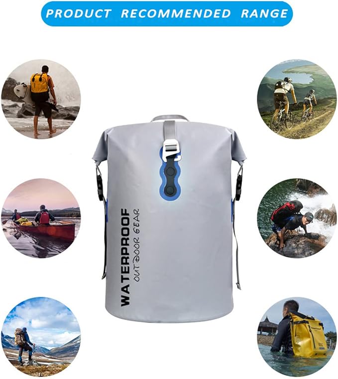 Floating Waterproof Dry Bag 40L Roll Top Sack Keeps Gear Dry for Kayaking Rafting Boating Swimming Camping Hiking Beach Fishing