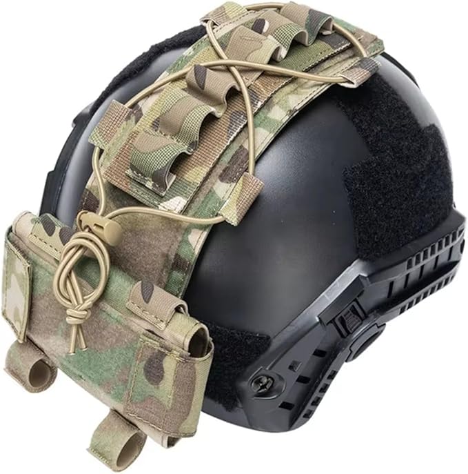 Tactical Helmet Battery Pouch Counterweight Pouch Helmet Battery Pack Balance Weight Bag with Hook&ampLoop for Tactical Helmet Airsoft