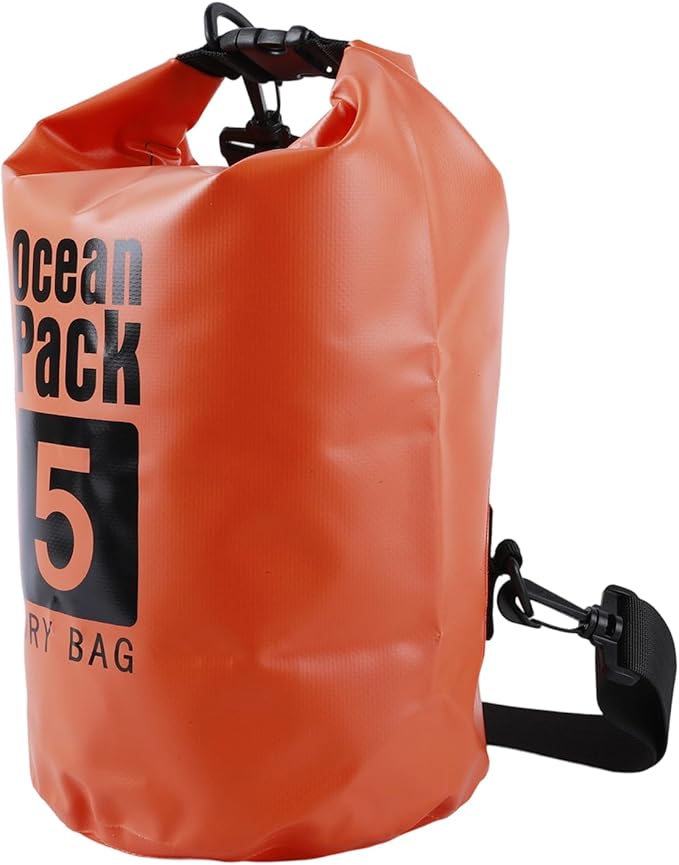 Adventure Dry Bag With Rope Closure Design Practical PVC Meshes Storage Outdoor Shoulder Bags For Sports Equipment Practical Dry With PVC Mesh Fabric
