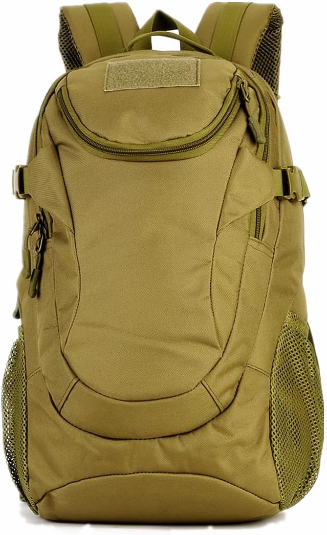 UNISTRENGH 25L Backpack Military Tactical Daypack Water-resistance Assault Gear Rucksack for Hunting Trekking Travelling (Coyote)