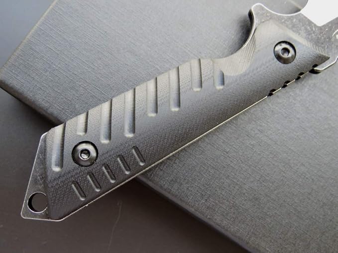 Eafengrow EF105 Fixed Blade knfe 440C Stainless Steel Blade G10 Handle Heavy Duty Fixed Knifes EDC Tactical Knife for Outdoor Hiking Survival Camping with SheathBalck