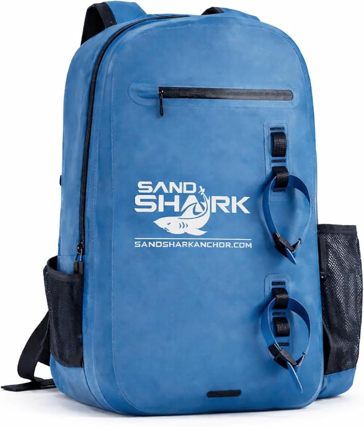 SandShark 25L Waterproof Backpack – IP67 Submersible Backpack with Airtight Zipper TPU Shell Laptop Sleeve – Waterproof Dry Bag for Boating Beach Swim Travel &amp Water Sports