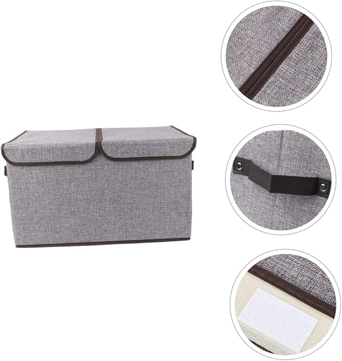 Cabilock Storage Box Lid Fashionable Wardrobe Storage Bins Collapsible Design for Easy Storage and Organizati