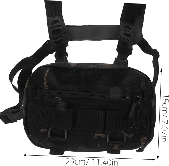 Versatile Chest Pack for Men Outdoor Pouch Camouflage Design for Hiking Running and Cycling Durable Construction for Use