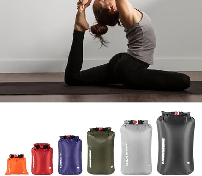 6 Pieces Waterproof Dry Bag Kayak Float Bag for Camping Boating Water Sports